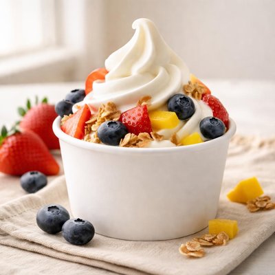 Yaourt glacé léger sans matière grasse