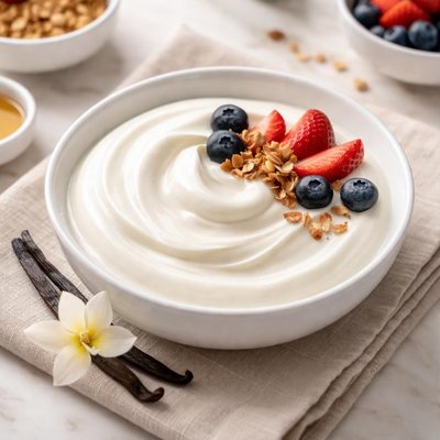 Low-fat vanilla greek yogurt