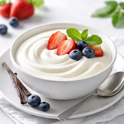 Low-fat vanilla yogurt