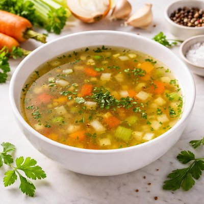 Low-sodium vegetable broth