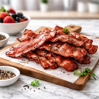 Low calorie bacon
