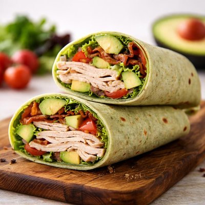 Low carb turkey wrap