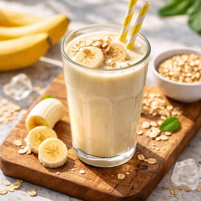 batido de plátano bajo en grasas