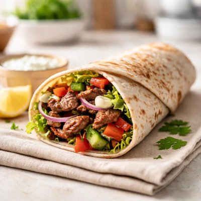 Low fat beef shawarma