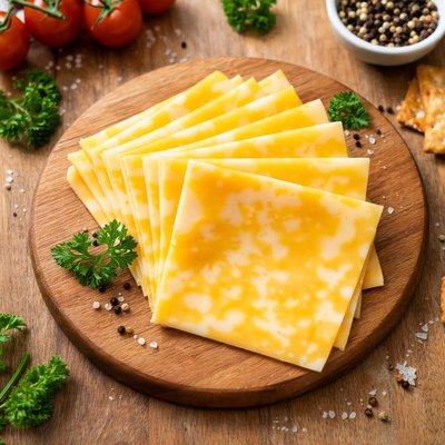 Low fat colby jack cheese slice