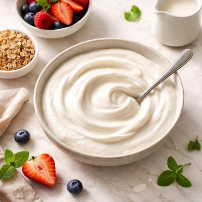 Low fat natural yoghurt