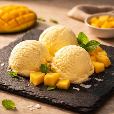 Low fat no sugar mango ice cream