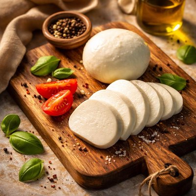 Queijo mussarela desnatado com baixo teor de gordura