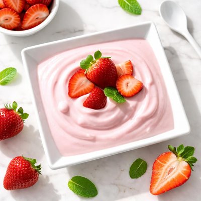 Low fat strawberry yoghurt