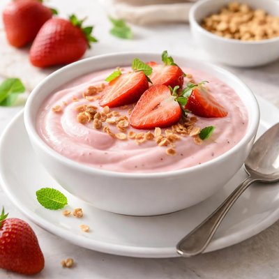 Low fat strawberry yogurt