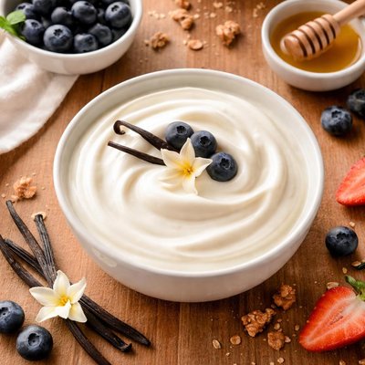 Low fat vanilla blended greek yogurt