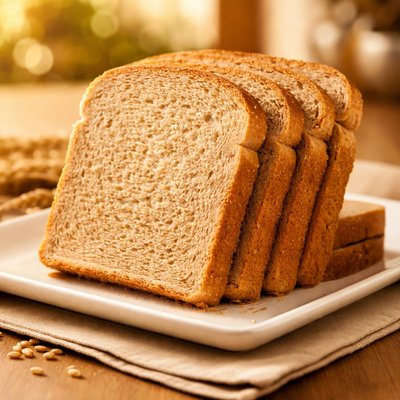 Low fat whole wheat slice