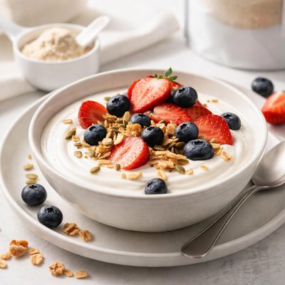 低脂酸奶搭配真实营养蛋白粉