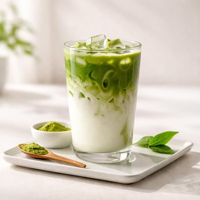 Low sigar matcha latte