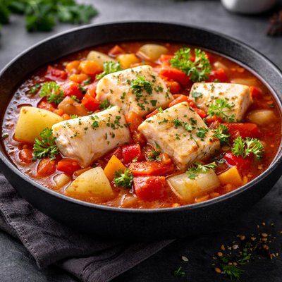 Low sodium fish stew