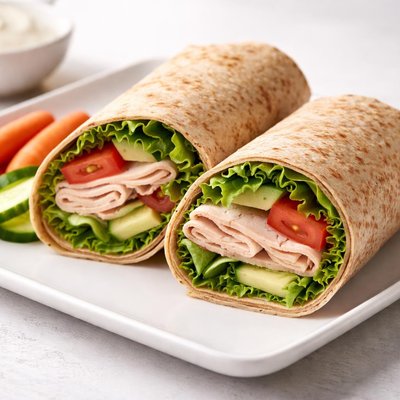Low sodium turkey wrap