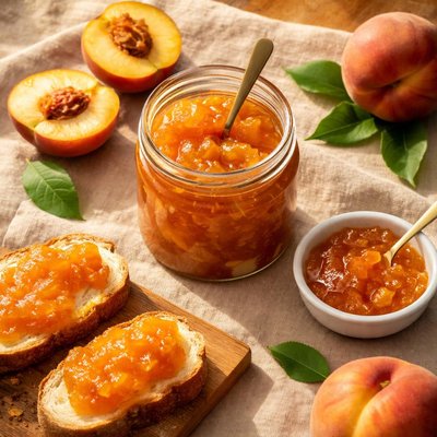 Low sugar peach jam