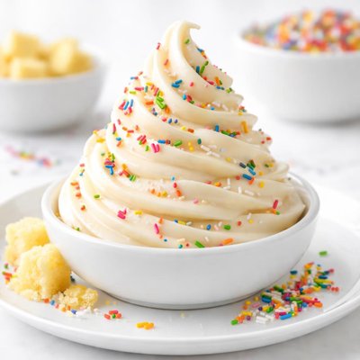 Lowfat cake batter frozen yogurt