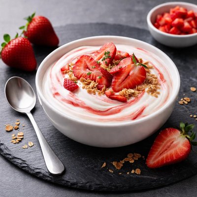 Lowfat greek yogurt strawberry
