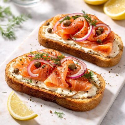 Lox on toast