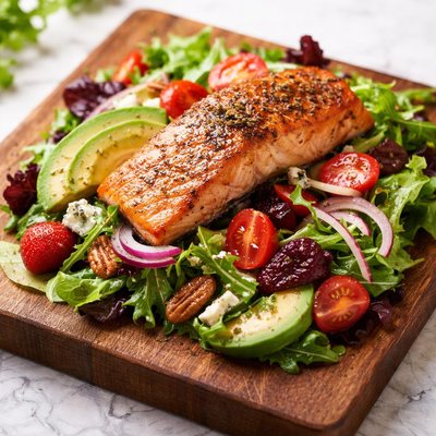 幸运时刻三文鱼沙拉