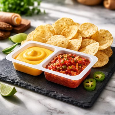Lunchables uploaded nachos grande with cheese dip and salsa