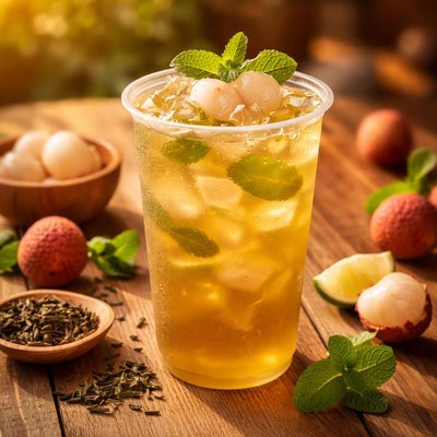 Lychee green tea