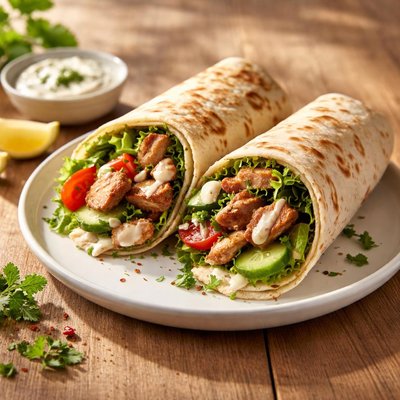 M and s chicken schwarma wrap