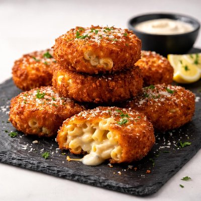 Mac and cheese fritters