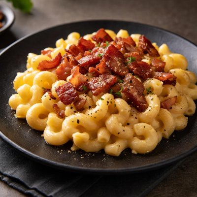 Mac and cheese with bacon