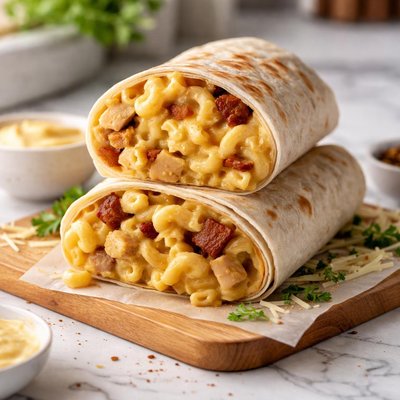 Mac and cheese wrap
