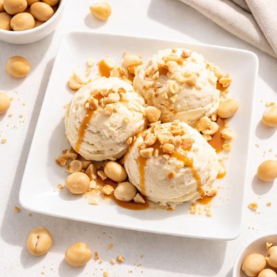 Macadamia ice cream