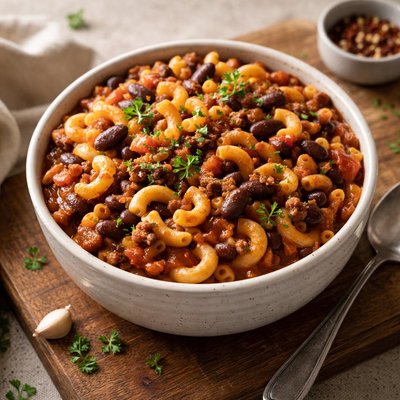 Macaroni and beans