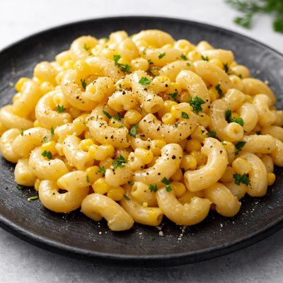 Macaroni and corn