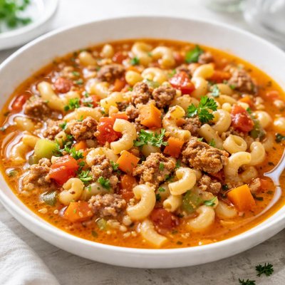 Macaroni soup
