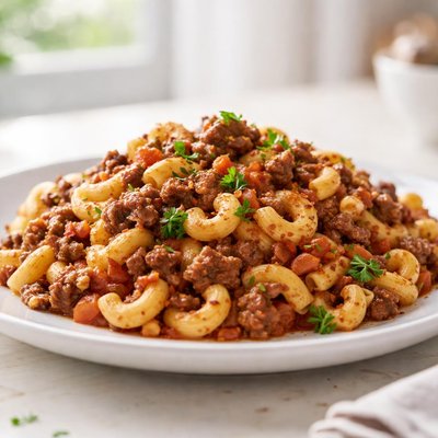 Macaroni with beef