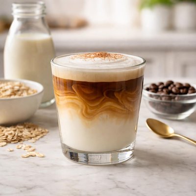 Macchiato with oat milk