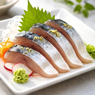 Mackerel sashimi