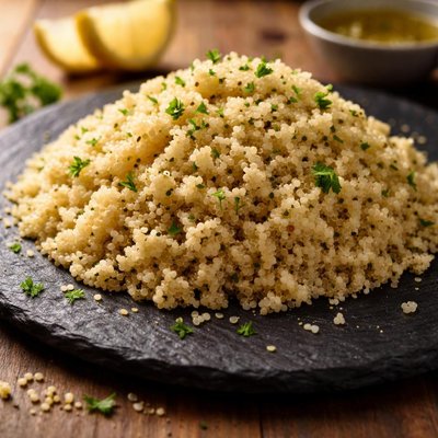 Macro white quinoa
