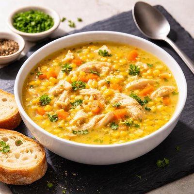 Maggi chicken flavored corn soup