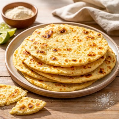 Maize flour flatbread