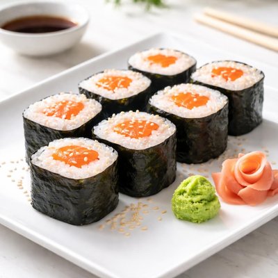 Maki roll with salmon