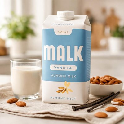 Malk unsweetened vanilla almond milk