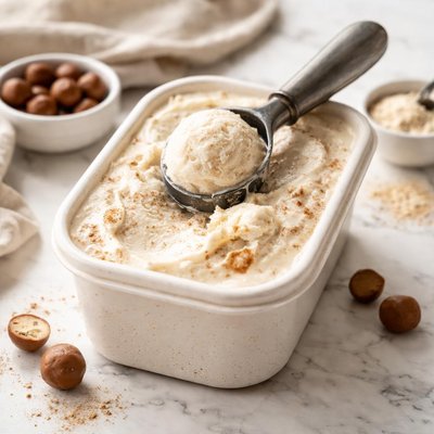 Malt vanila ice cream