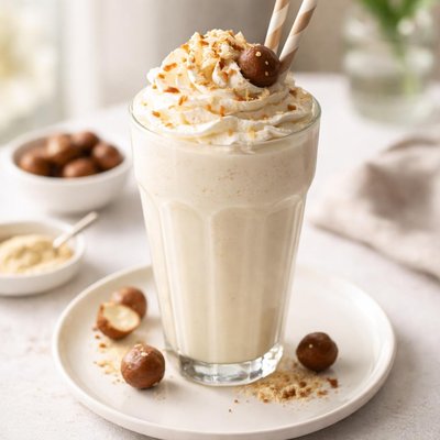 Malted vanilla milkshake