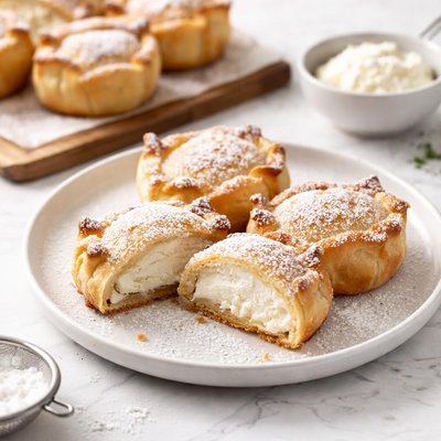 Maltese ricotta cheese cake pastry