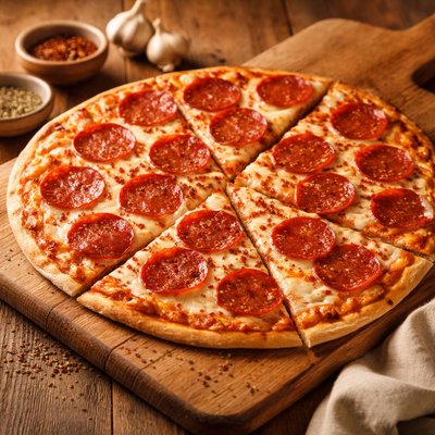 薄底意式辣香肠披萨