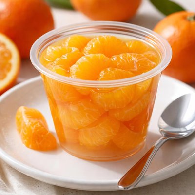 Mandarin orange fruit cup