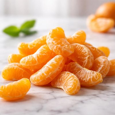 Trozos de mandarina