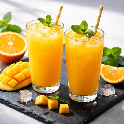 Mango and orange juice